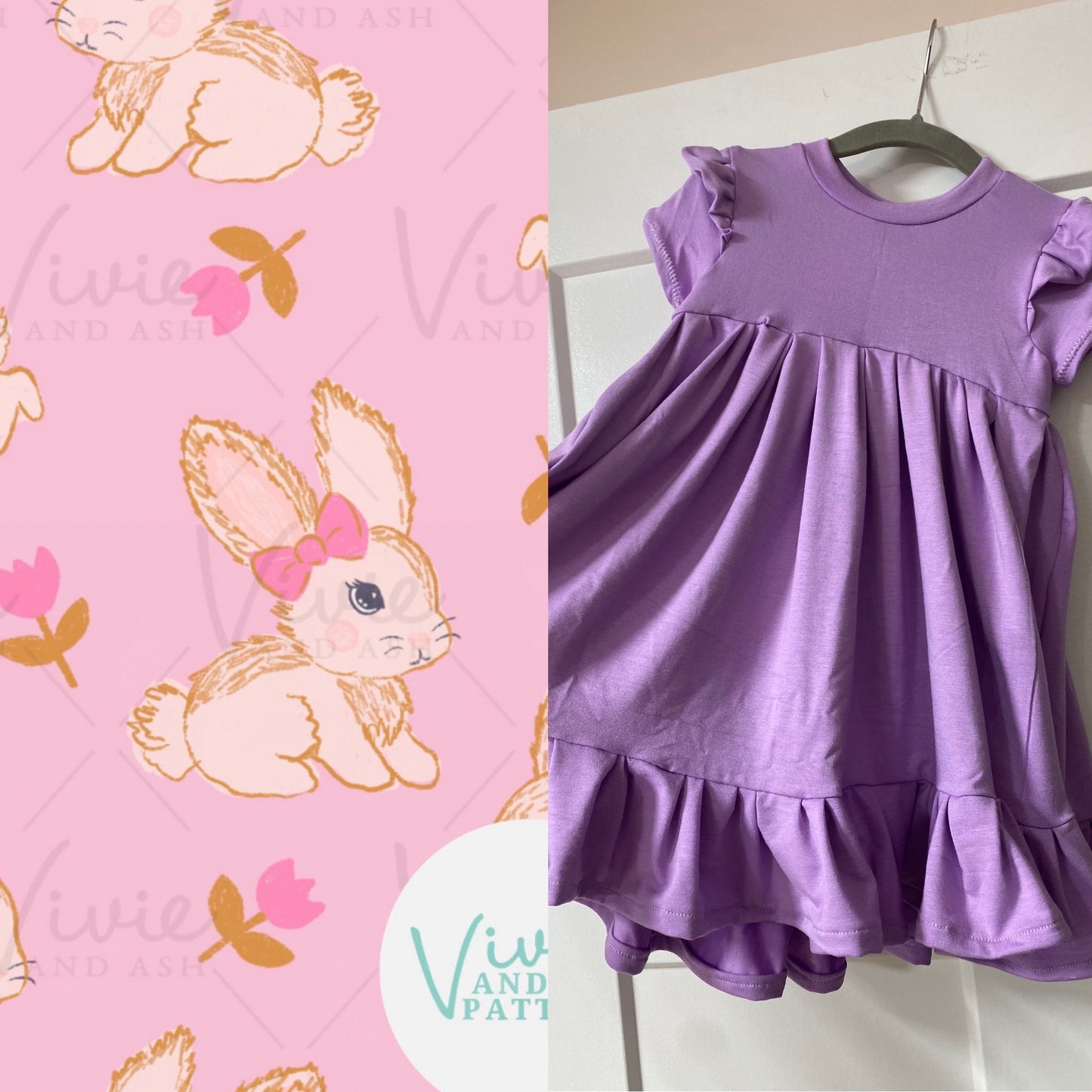 Vintage Bunny Twirl Dress