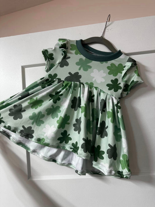 Shamrock Peplum Ruffle Top