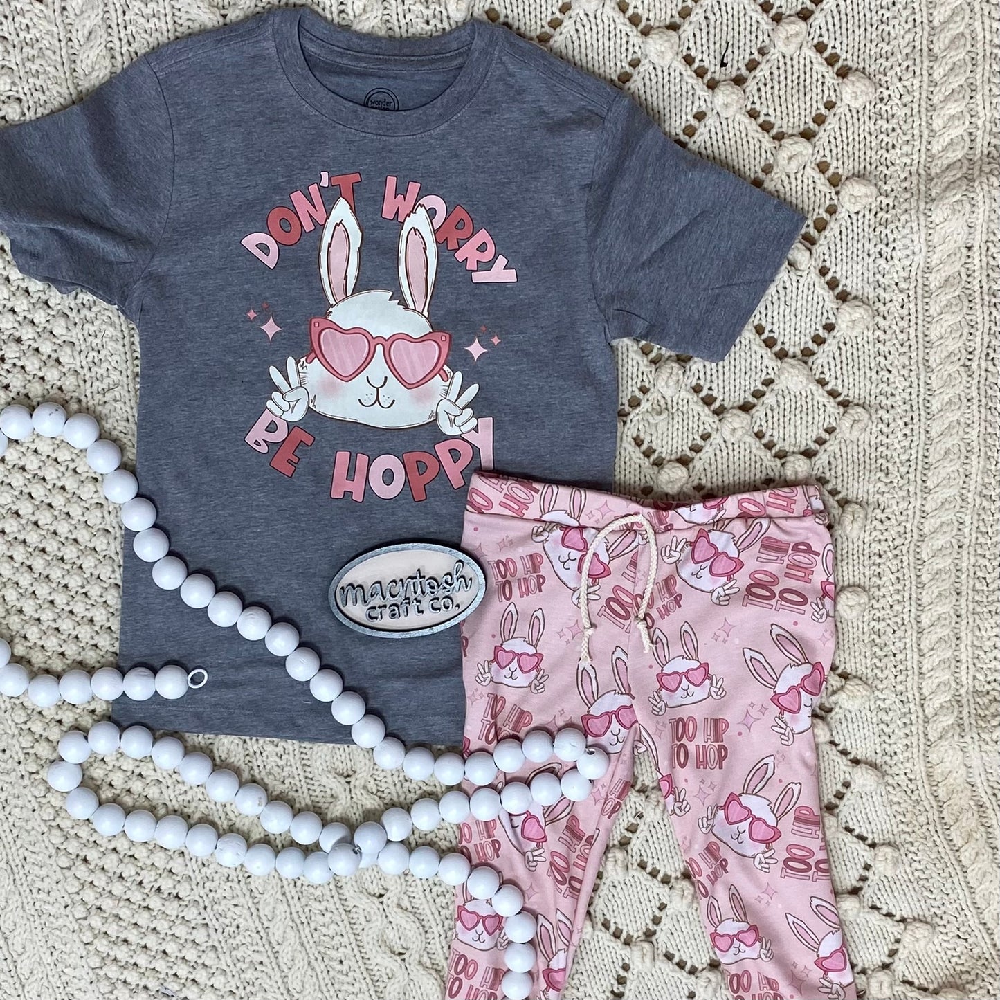 Pink Sunglasses Bunnies Bottoms