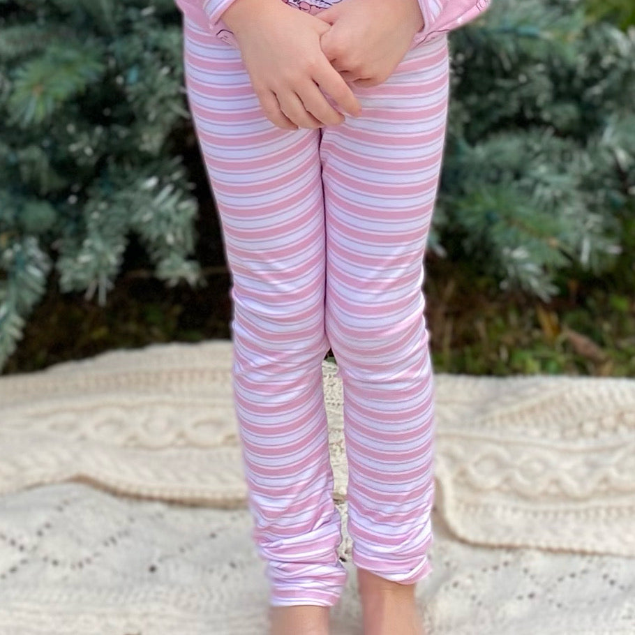 Pink Stripes Leggings