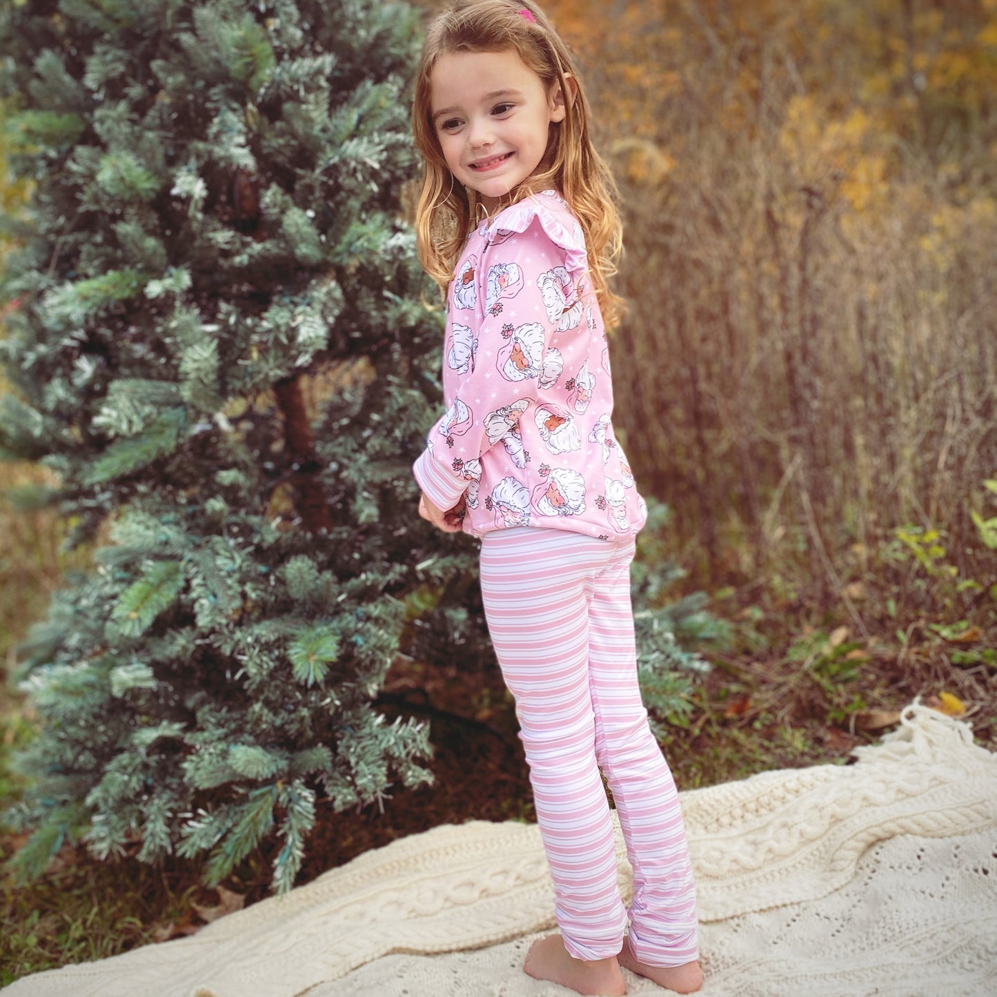 Pink Stripes Leggings