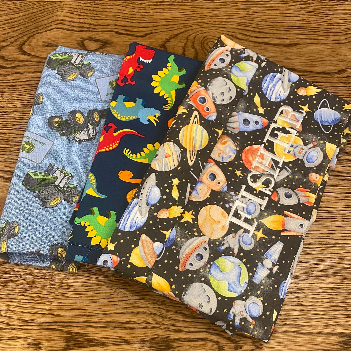 Tractors, Dinos, and Space Personalized Pillowcases