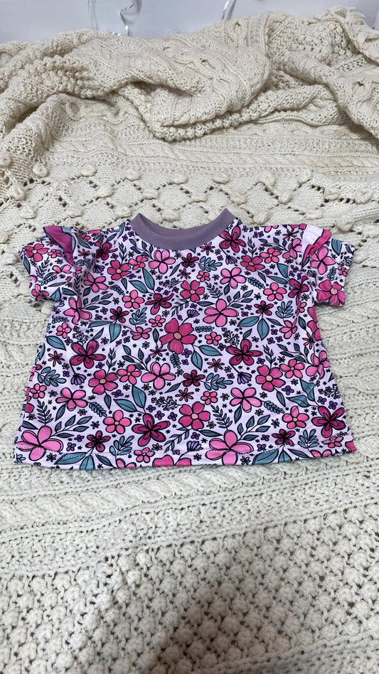 12/18 Month Floral Boxy Tee