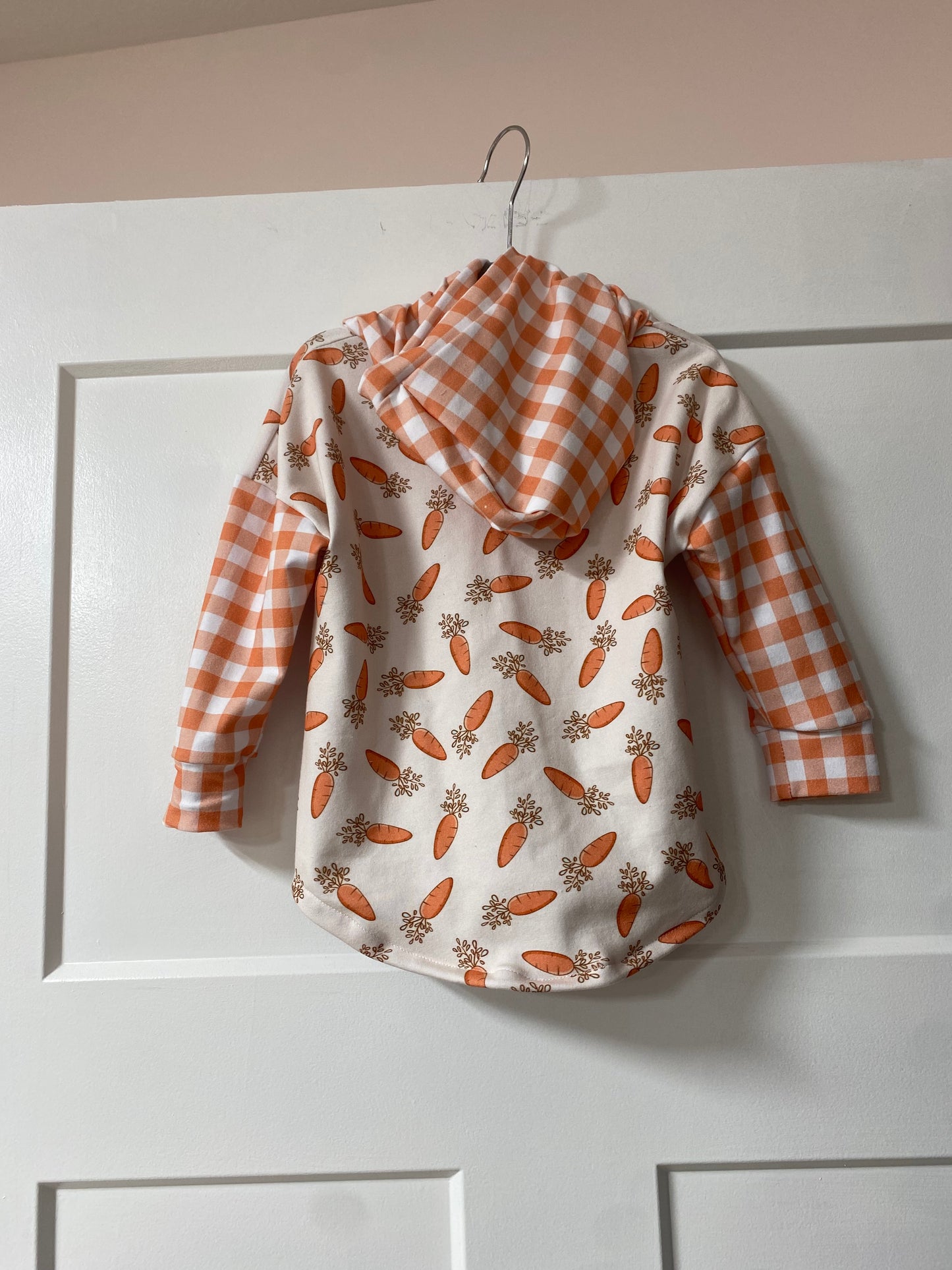 Carrots and Plaid Hooded Tee (CL) - With/Without Ruffles