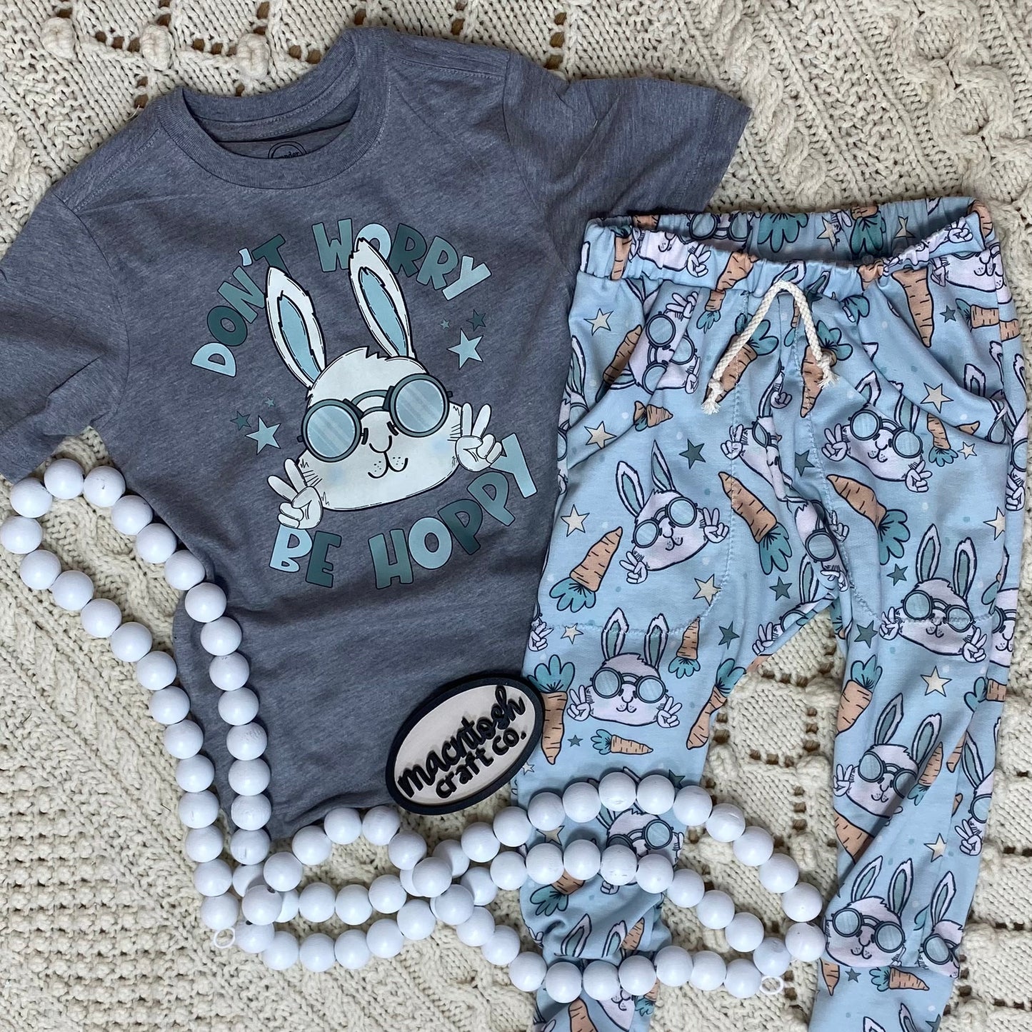 Blue Sunglasses Bunnies Bottoms