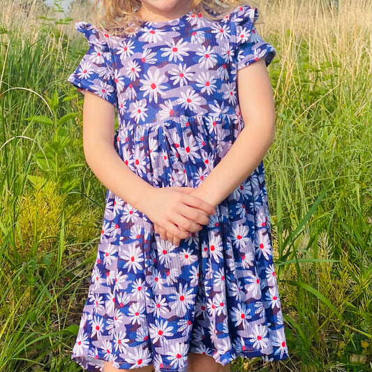 Patriotic // Blue Daisy // Dress