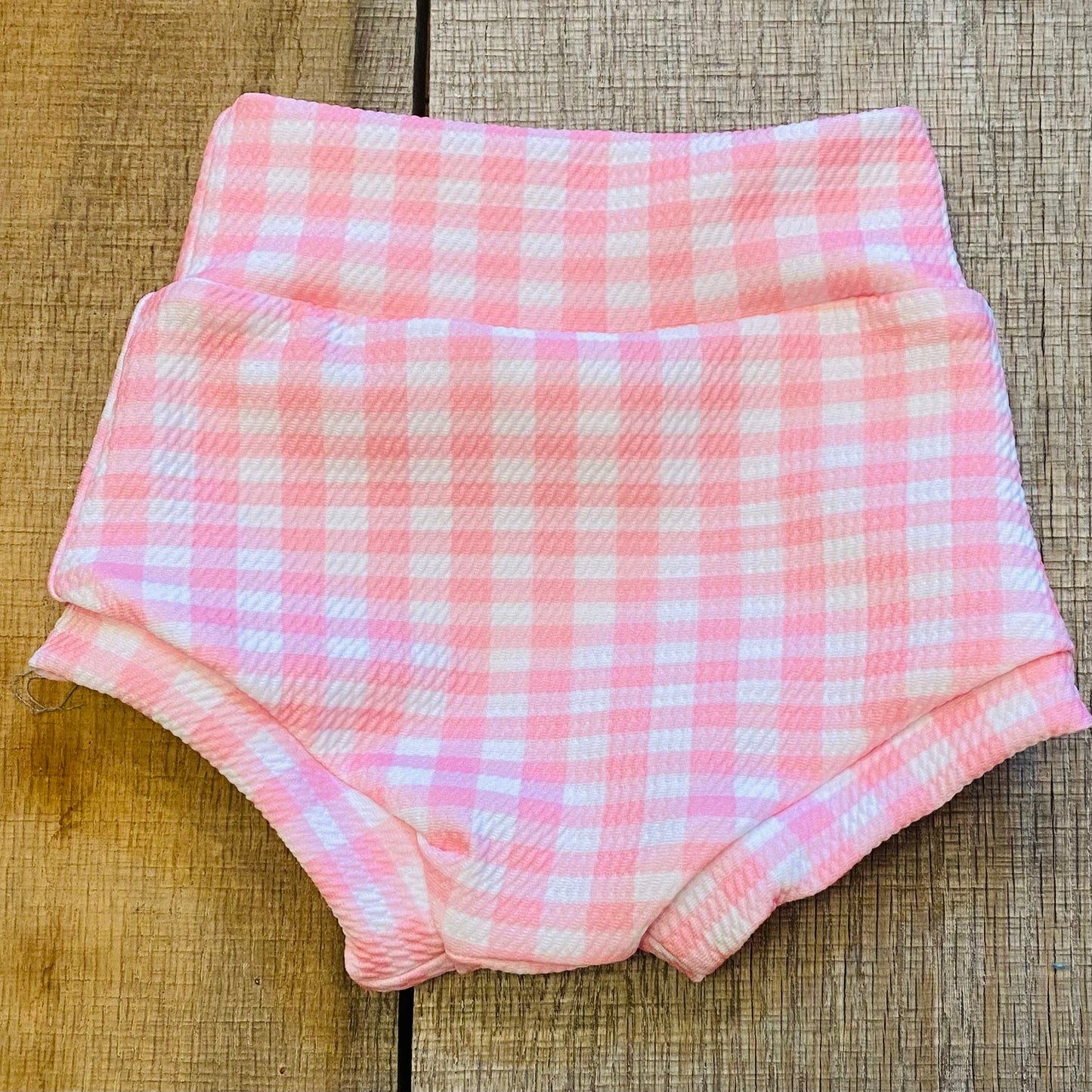 Pink Gingham // Plaid //  Bummies