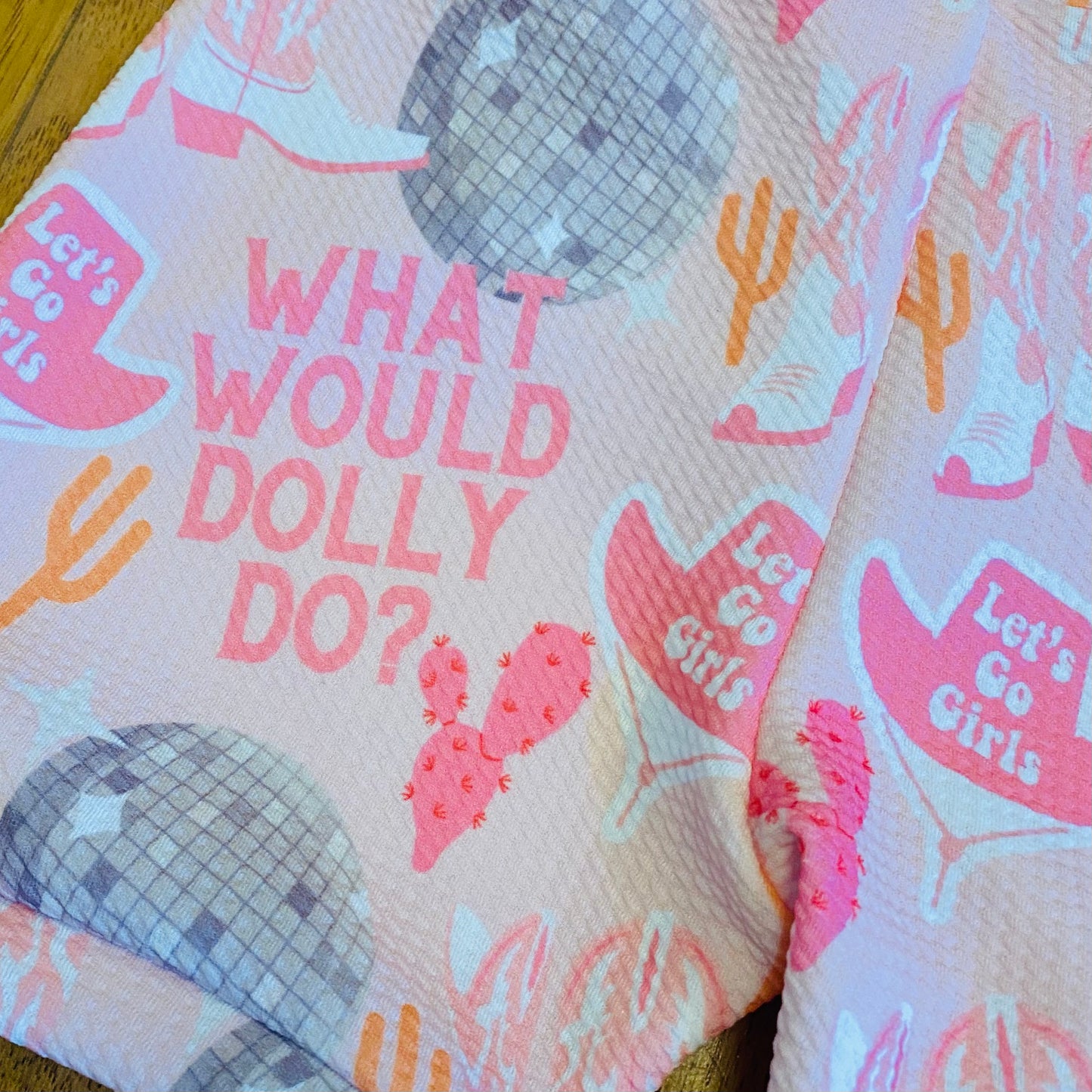 What Would Dolly Do? // Let’s Go Girls // Shania Twain// Elastic Shorts