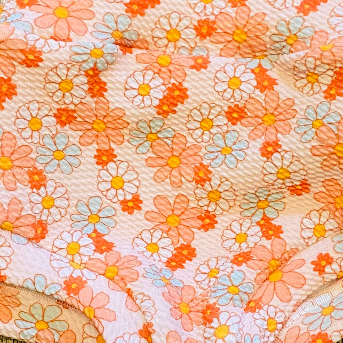 Retro // Peachy Floral //  Bummies